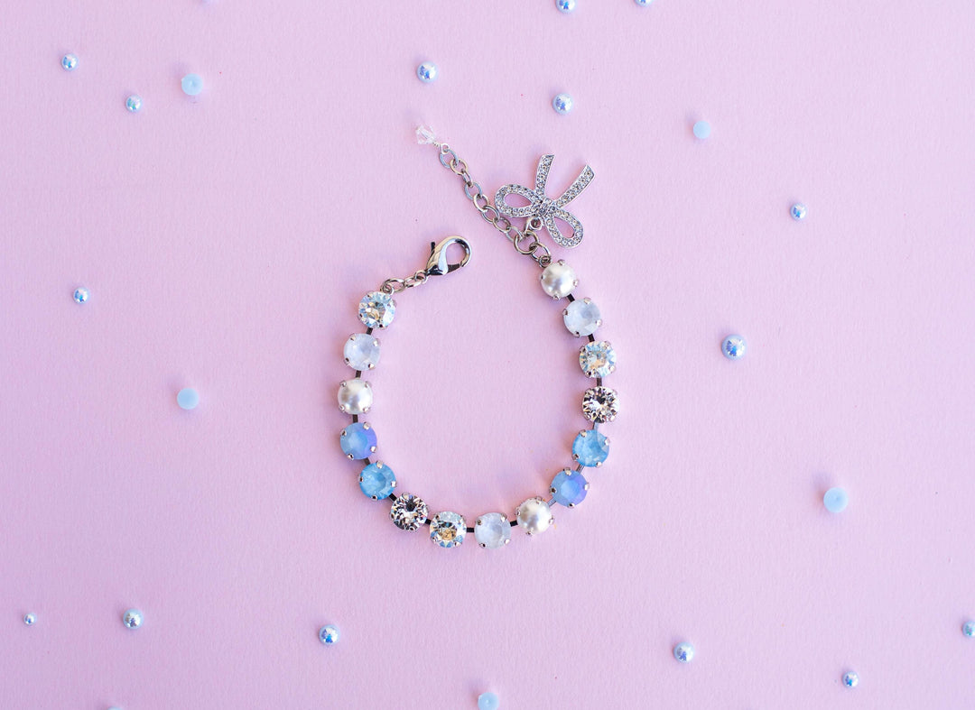 Carriage Ride 8mm Crystal Bracelet - choose setting color and length
