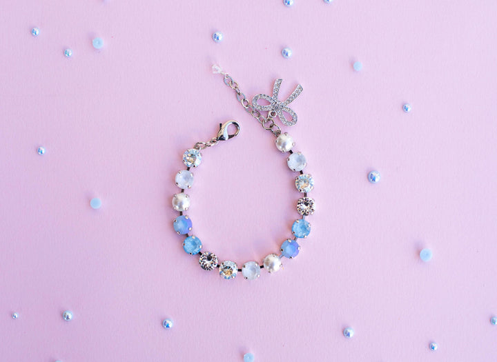 Carriage Ride 8mm Crystal Bracelet - choose setting color and length