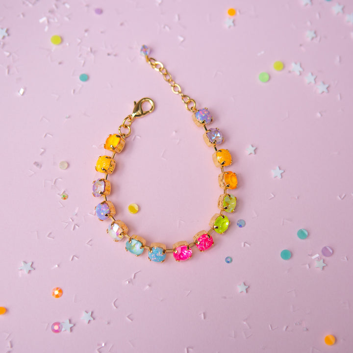 8mm Crystal Bracelet: Sparkly Friend WITH OPALS