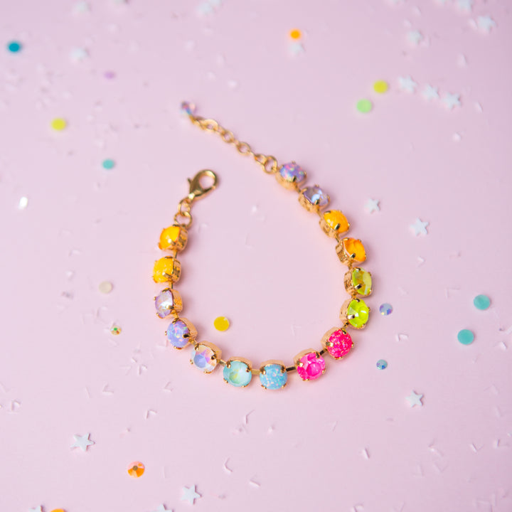 8mm Crystal Bracelet: Sparkly Friend WITH OPALS
