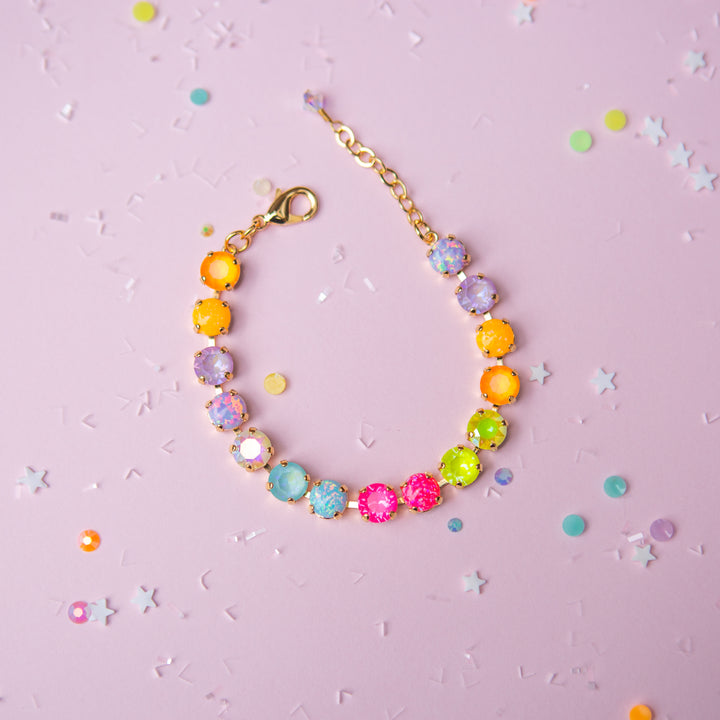 8mm Crystal Bracelet: Sparkly Friend WITH OPALS