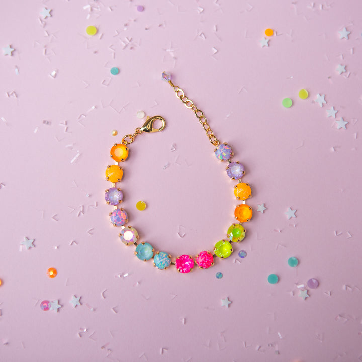 8mm Crystal Bracelet: Sparkly Friend WITH OPALS
