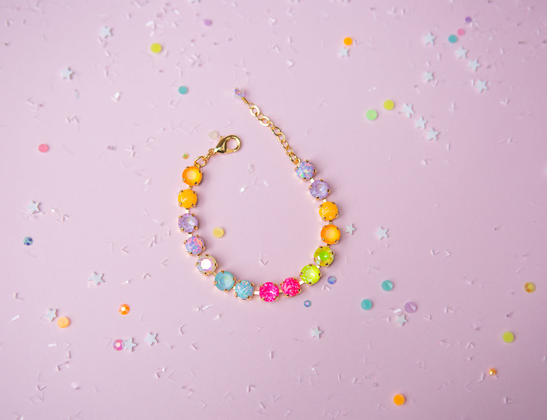 8mm Crystal Bracelet: Sparkly Friend WITH OPALS