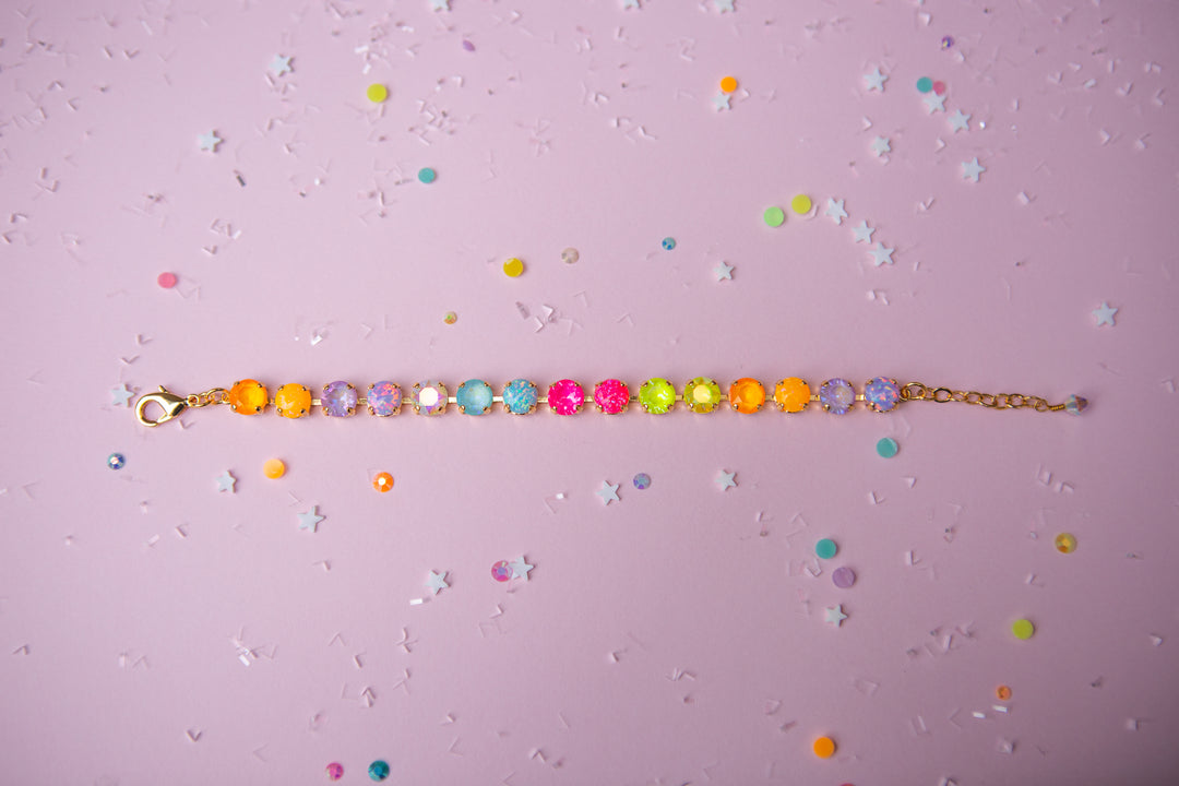 8mm Crystal Bracelet: Sparkly Friend WITH OPALS
