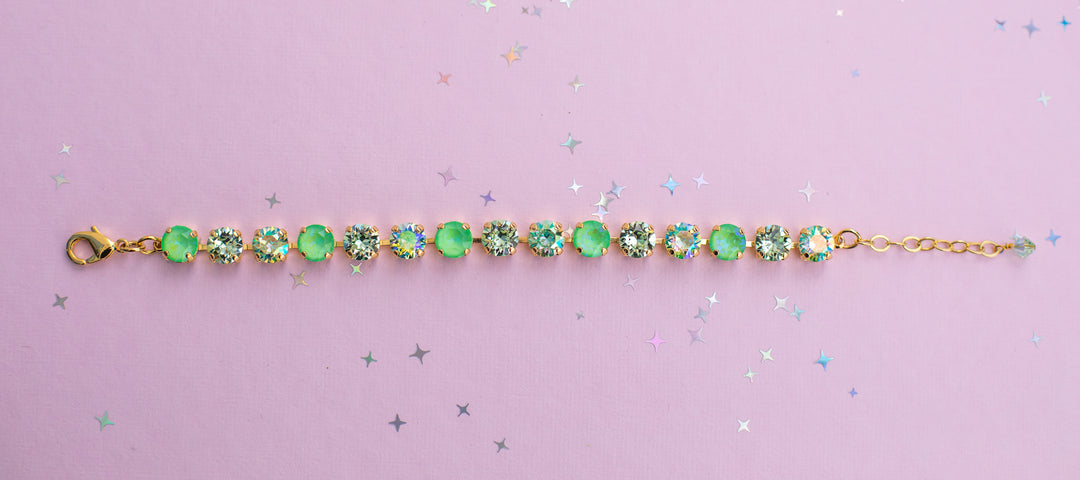 8mm Crystal Bracelet: Tropic Tangle