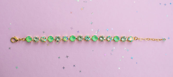 8mm Crystal Bracelet: Tropic Tangle