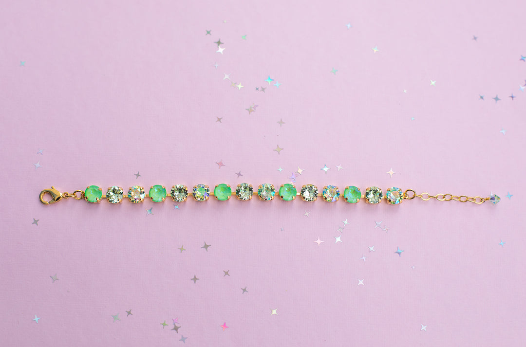 8mm Crystal Bracelet: Tropic Tangle