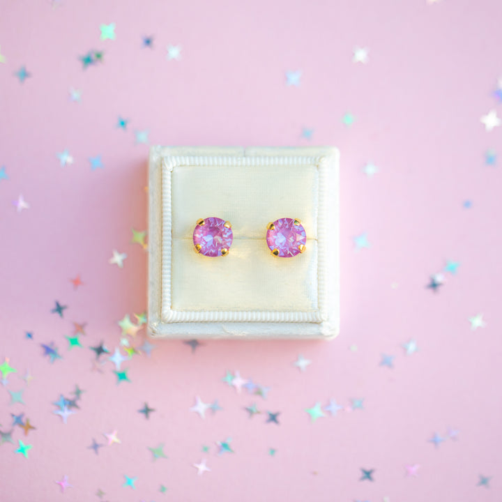 The Shell Signature Stud— Signature Fit 8mm (Petunia Twinkle)