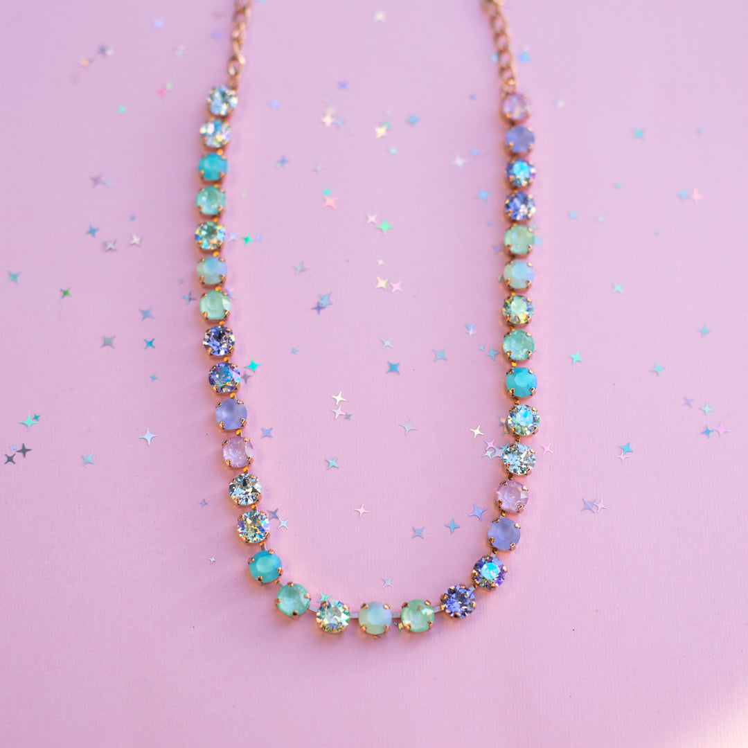 8mm 33 setting Necklace: Mint to be a Mermaid