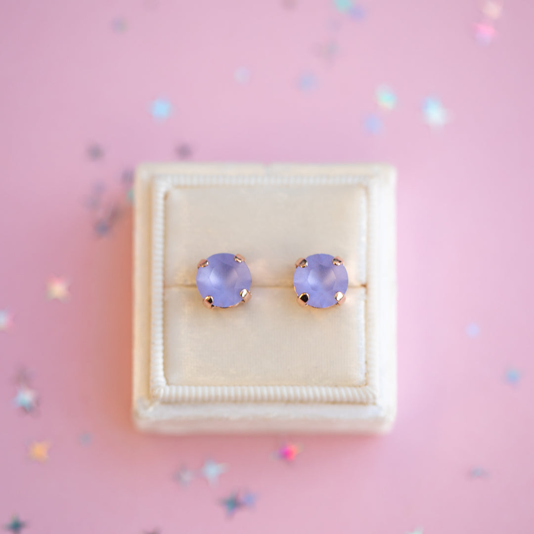 The Shell Signature Stud— Signature Fit 8mm (Provence Lavender Matte)