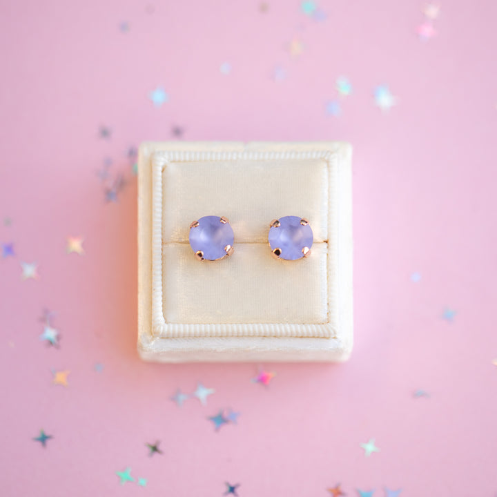 The Shell Signature Stud— Signature Fit 8mm (Provence Lavender Matte)