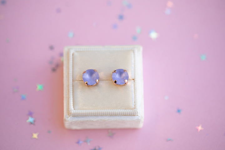 The Shell Signature Stud— Signature Fit 8mm (Provence Lavender Matte)