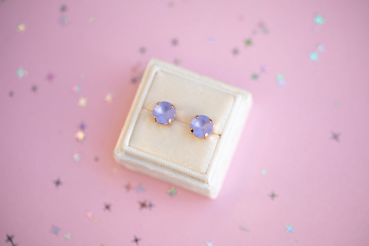 The Shell Signature Stud— Signature Fit 8mm (Provence Lavender Matte)