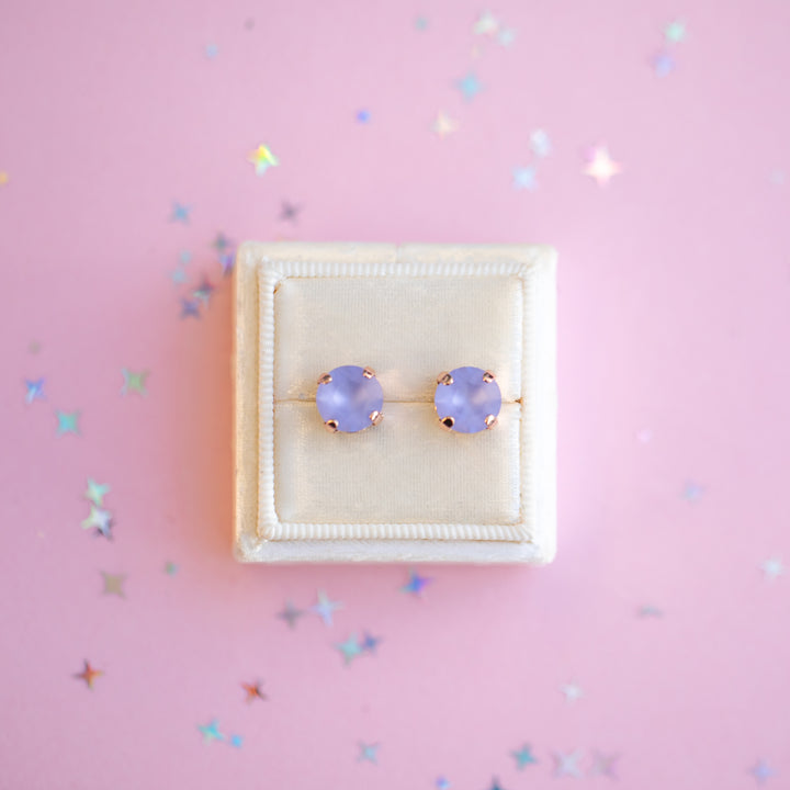 The Shell Signature Stud— Signature Fit 8mm (Provence Lavender Matte)