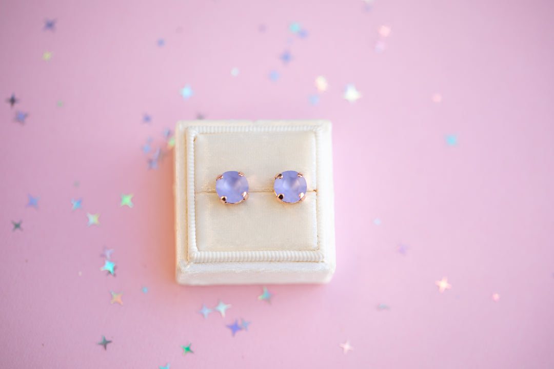 The Shell Signature Stud— Signature Fit 8mm (Provence Lavender Matte)