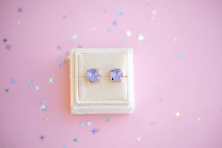 The Shell Signature Stud— Signature Fit 8mm (Provence Lavender Matte)
