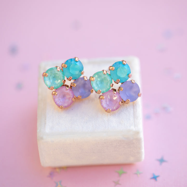 8mm Clover Earrings: Mint to Be A Mermaid