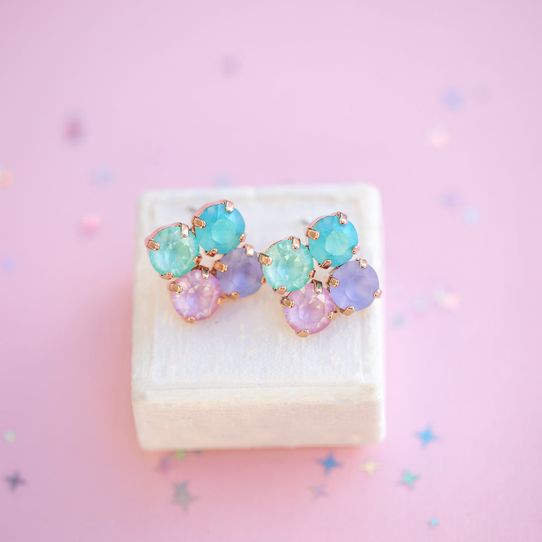 8mm Clover Earrings: Mint to Be A Mermaid