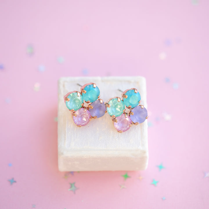8mm Clover Earrings: Mint to Be A Mermaid