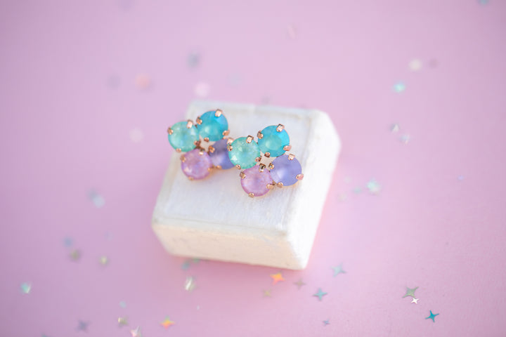 8mm Clover Earrings: Mint to Be A Mermaid