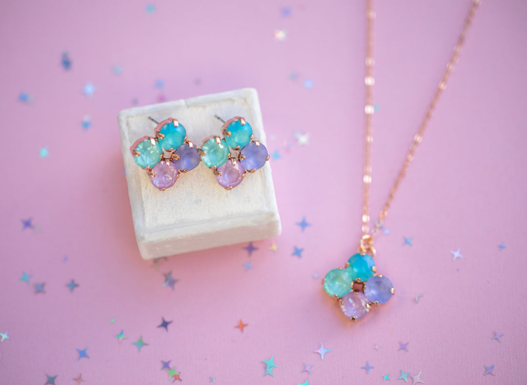 8mm Clover Necklace: Mint to Be A Mermaid