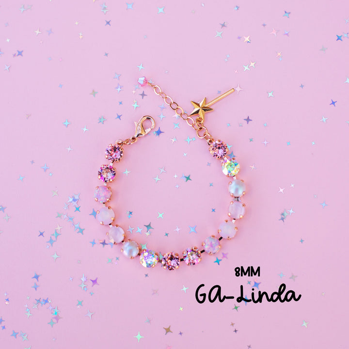 8mm Crystal Bracelet: GA-Linda