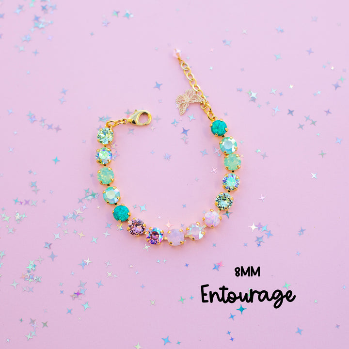 8mm Crystal Bracelet: Entourage