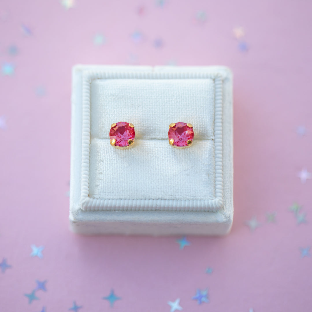 6mm Cherry Twinkle Studs or Drops