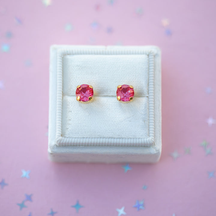 6mm Cherry Twinkle Studs or Drops