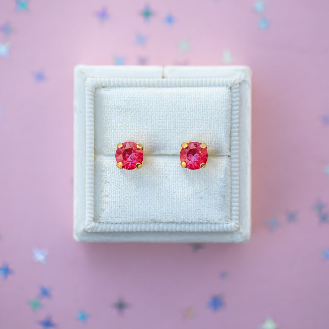 6mm Cherry Twinkle Studs or Drops