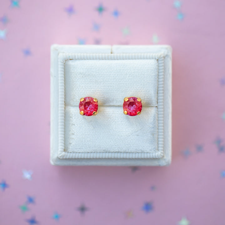 6mm Cherry Twinkle Studs or Drops