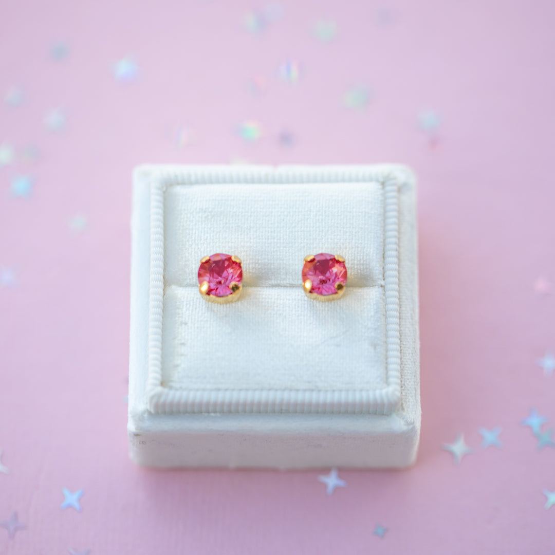 6mm Cherry Twinkle Studs or Drops