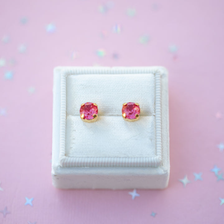 6mm Cherry Twinkle Studs or Drops