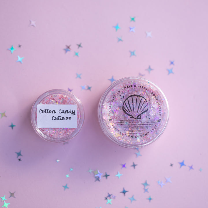 Cotton Candy Cutie Body Glitter with Bow Shaped Glitter