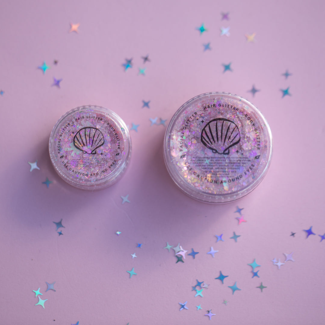 Cotton Candy Cutie Body Glitter with Bow Shaped Glitter