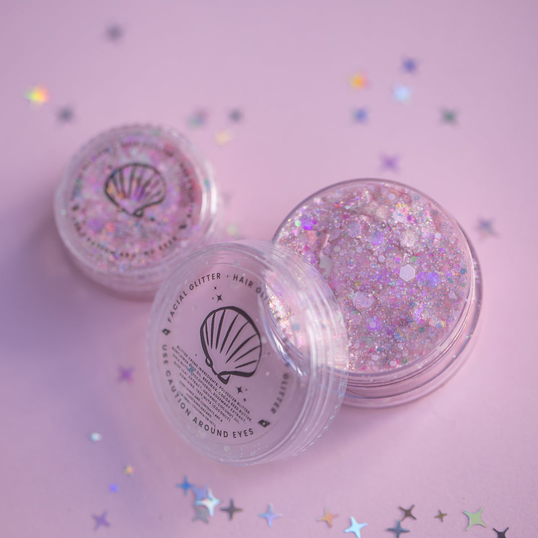 Cotton Candy Cutie Body Glitter with Bow Shaped Glitter