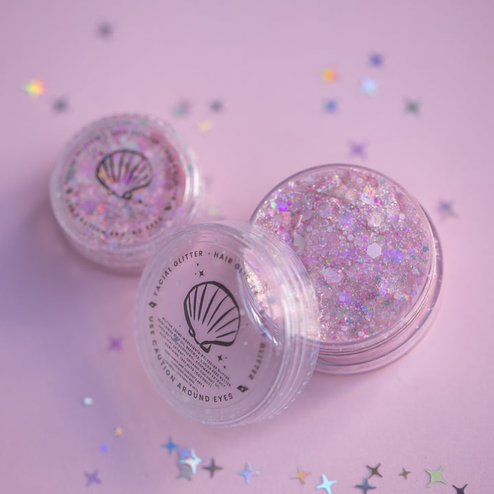 Cotton Candy Cutie Body Glitter with Bow Shaped Glitter