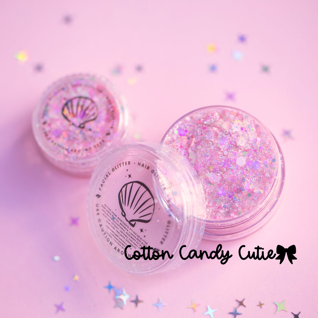 Cotton Candy Cutie Body Glitter with Bow Shaped Glitter