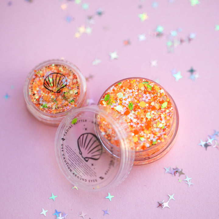 Body Glitter: Cute Orange Bird