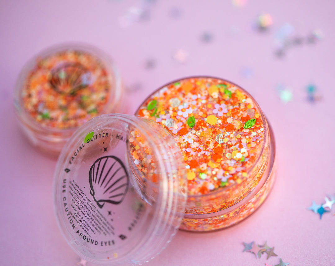 Body Glitter: Cute Orange Bird