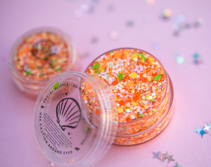 Body Glitter: Cute Orange Bird
