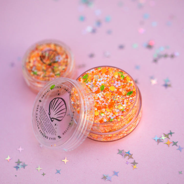 Body Glitter: Cute Orange Bird