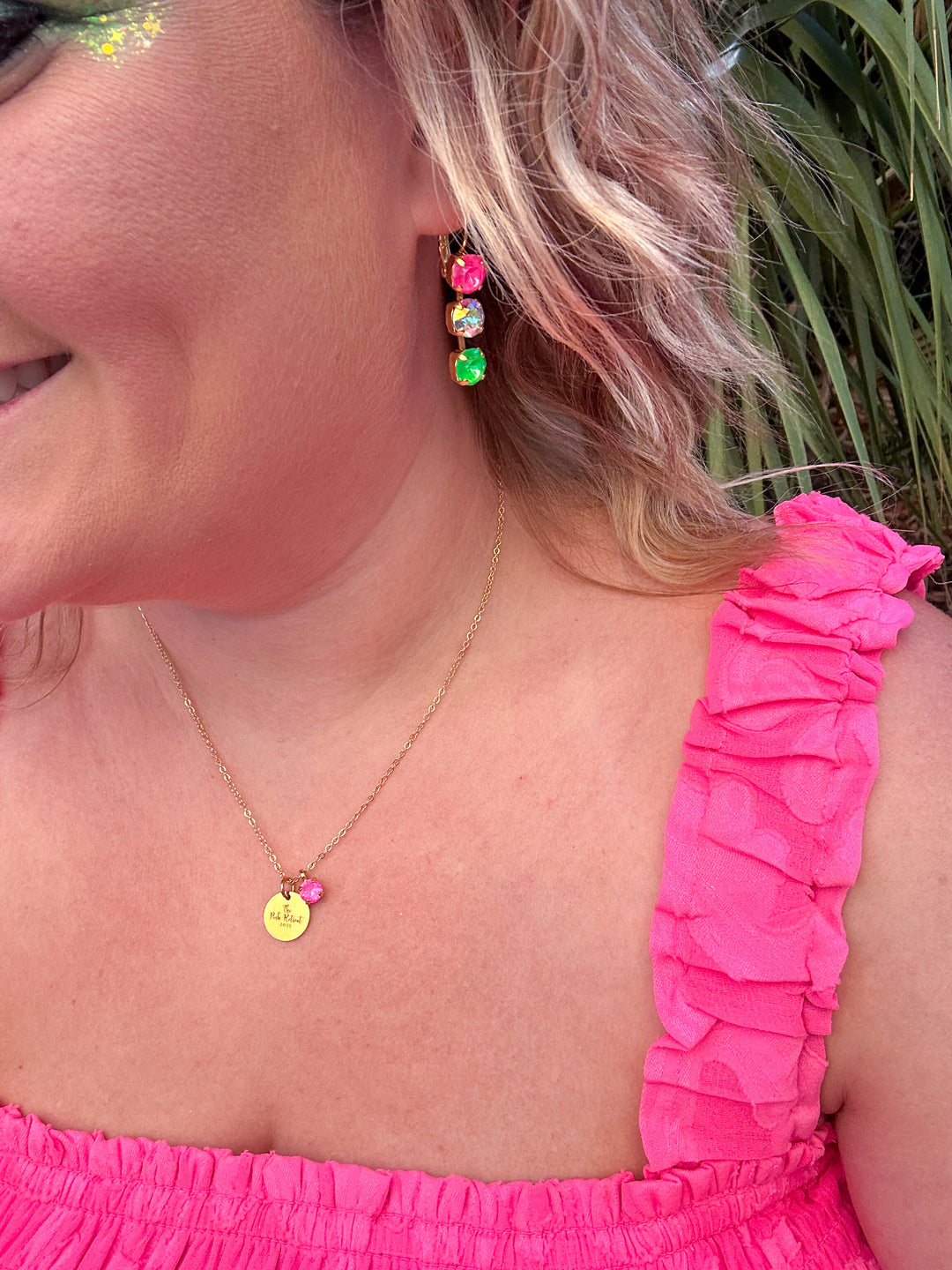 Moonlit Teal 8mm 3 stone Stud or Leverback Drop earrings
