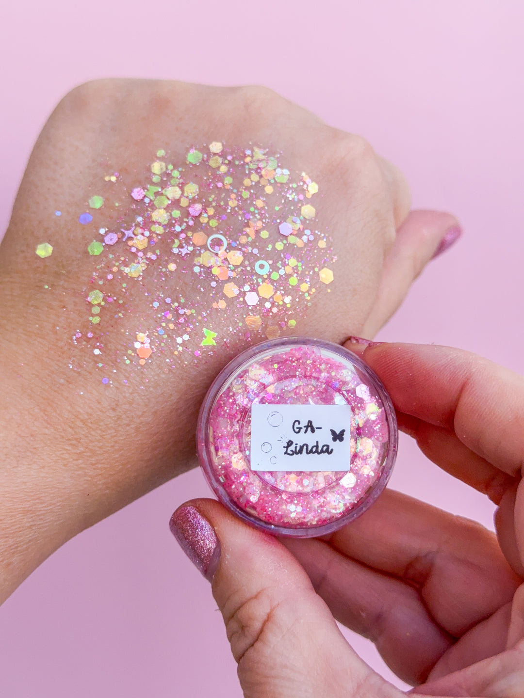 Glitter Creme: GA-Linda with Bubble Shaped Glitter