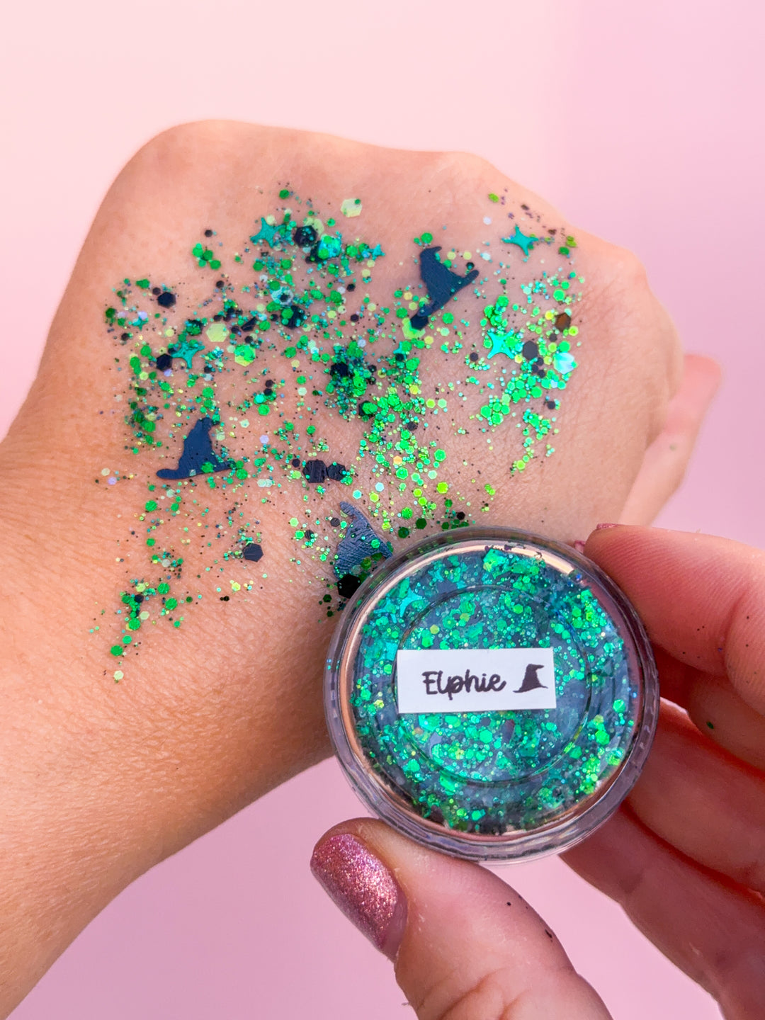 Glitter Creme: Elphie Body Glitter with Hat Shaped Glitter