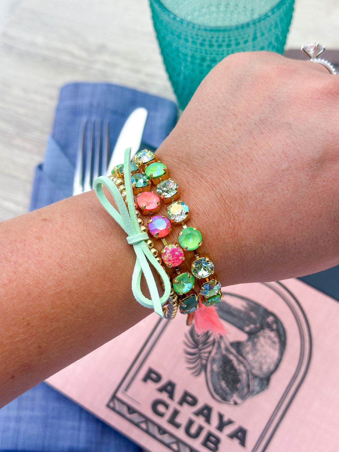 8mm Crystal Bracelet: Tropic Tangle