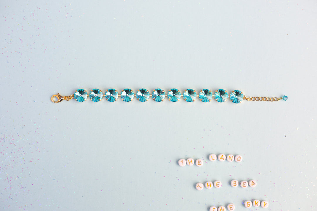 12mm Rivoli Crystal Bracelet: Ophelia