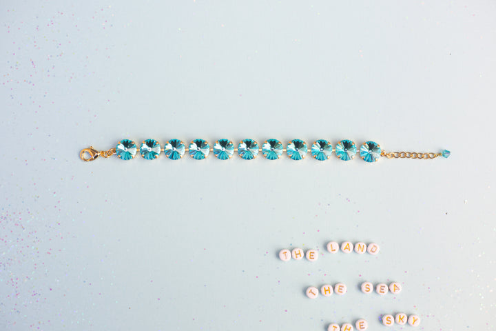 12mm Rivoli Crystal Bracelet: Ophelia