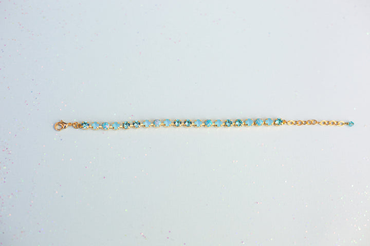 5mm Crystal Bracelet: Ophelia (with opals)