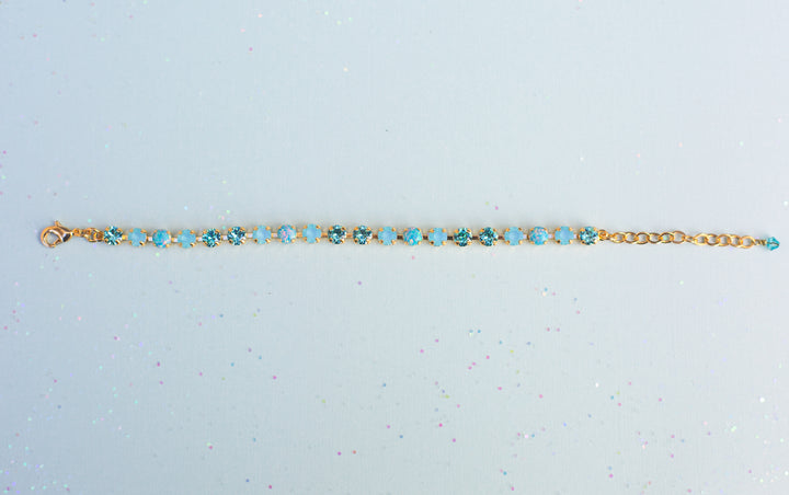 5mm Crystal Bracelet: Ophelia (with opals)
